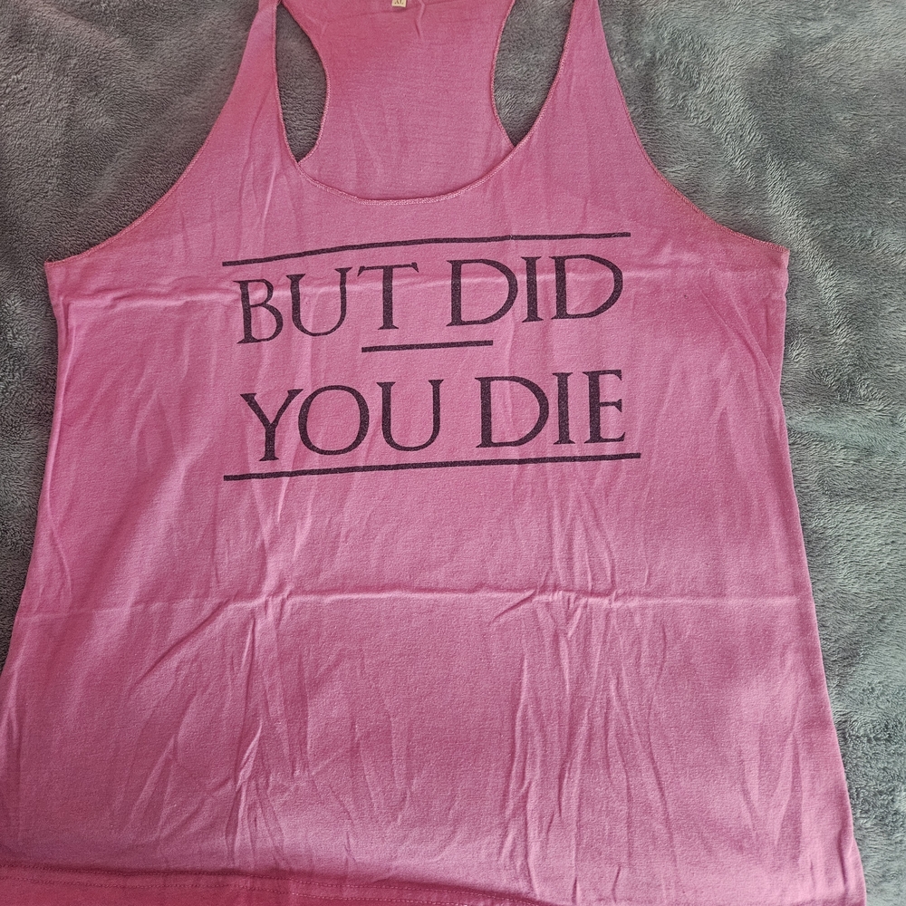 Women's Pink Graphic Tank Top